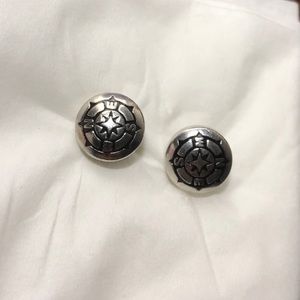 Alex and Ani Sacred Studs Compass Earrings